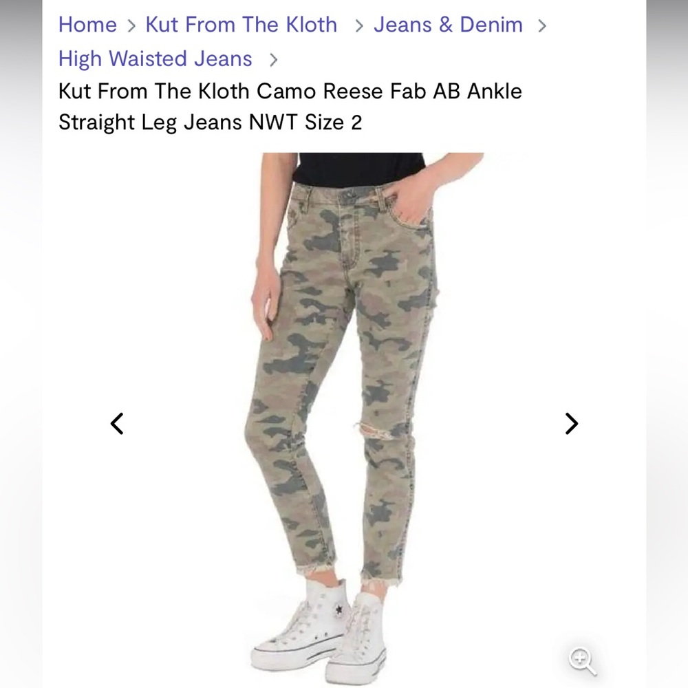 Kut from the Kloth Camo Jeans